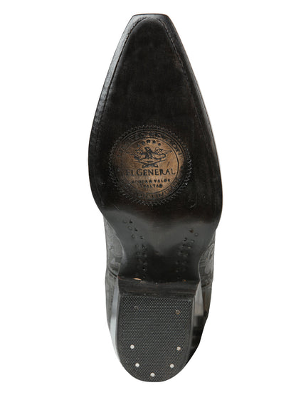 The Women's Fringe Boot — Black, Cuban Heel (No. 45796)