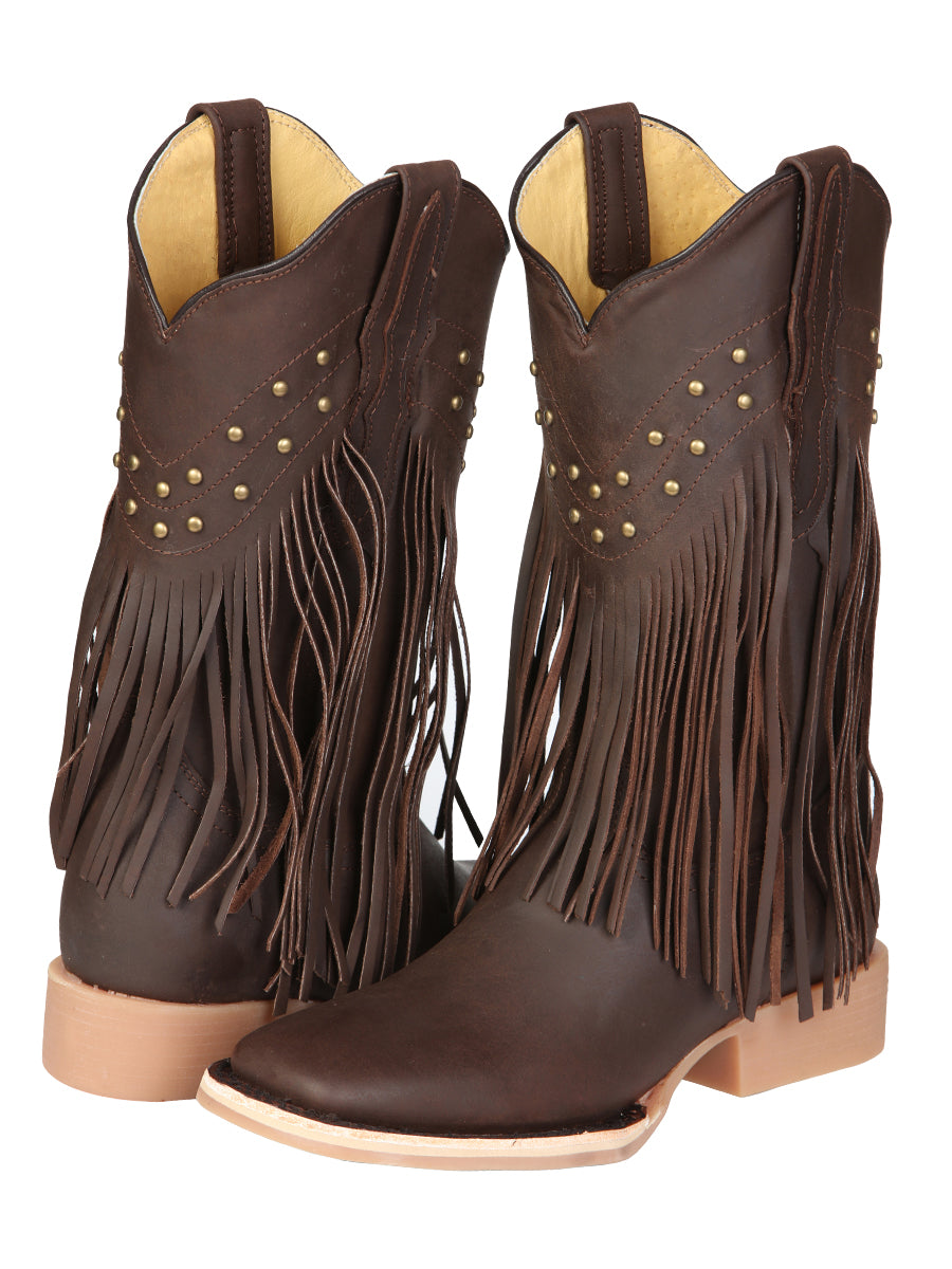 The Women's Fringe Rodeo Boot — Brown (No. 45800)