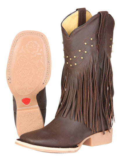 The Women's Fringe Rodeo Boot — Brown (No. 45800)