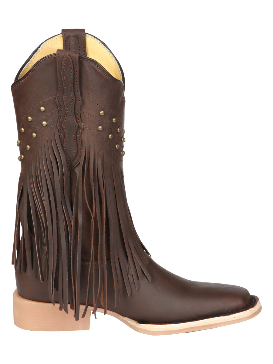 The Women's Fringe Rodeo Boot — Brown (No. 45800)