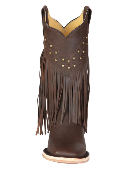 The Women's Fringe Rodeo Boot — Brown (No. 45800)