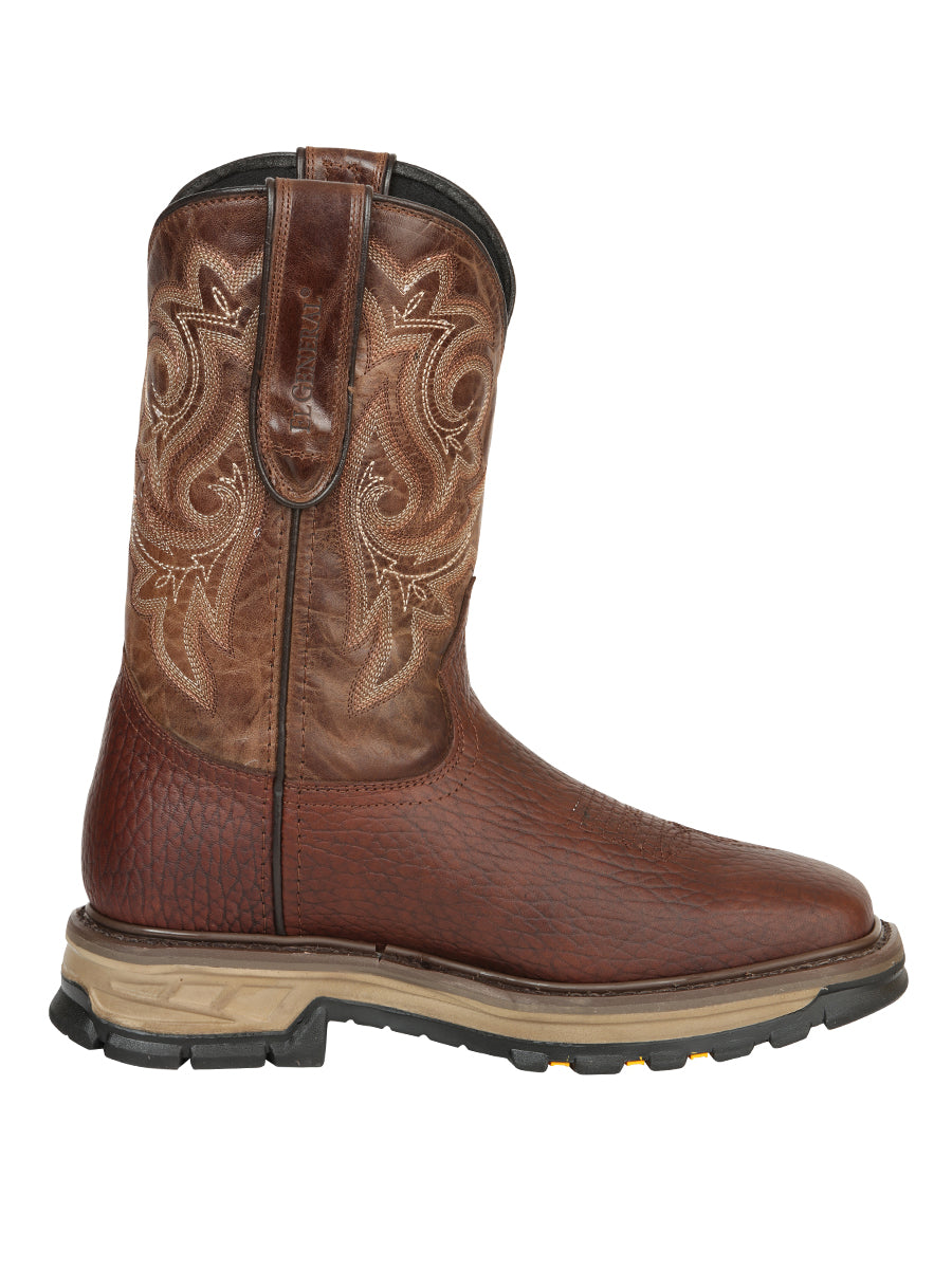 The Rodeo Work Boot — Bomber Bison Leather (No. 45805)