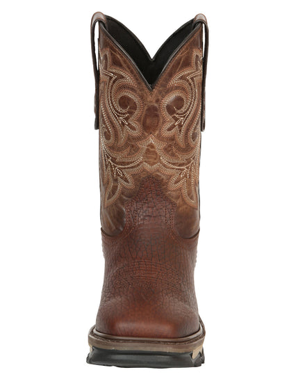 The Rodeo Work Boot — Bomber Bison Leather (No. 45805)