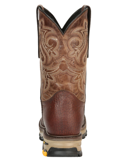 The Rodeo Work Boot — Bomber Bison Leather (No. 45805)