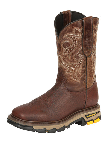 The Rodeo Work Boot — Bomber Bison Leather (No. 45805)