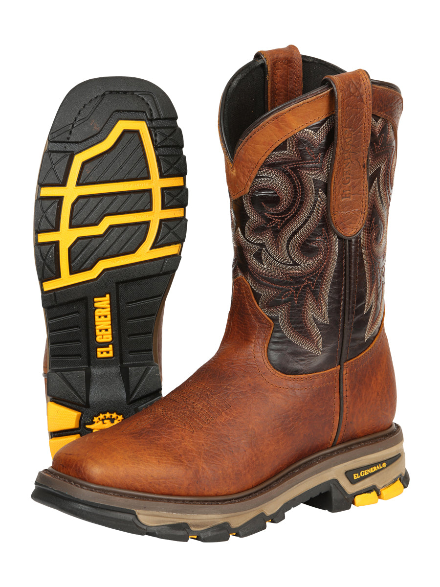 The Rodeo Work Boot — Redwood Shoulder Leather (No. 45806)