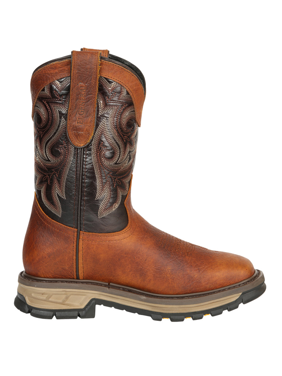 The Rodeo Work Boot — Redwood Shoulder Leather (No. 45806)
