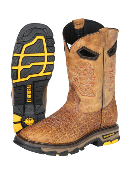The Rodeo Work Boot — Honey Elephant Print (No. 45807)