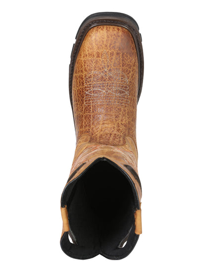 The Rodeo Work Boot — Honey Elephant Print (No. 45807)