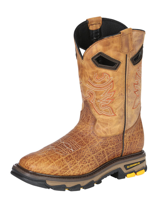 The Rodeo Work Boot — Honey Elephant Print (No. 45807)