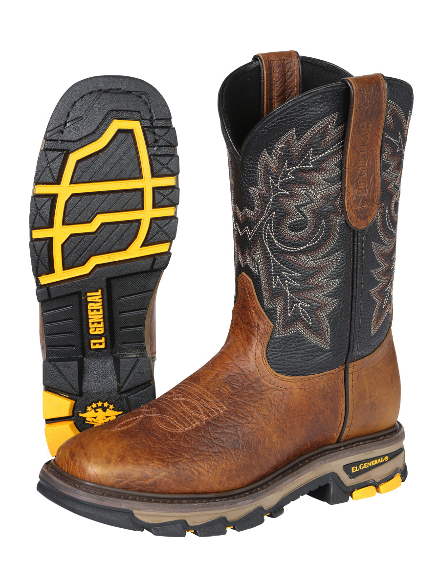 The Rodeo Work Boot — Redwood Shoulder Leather (No. 45811)