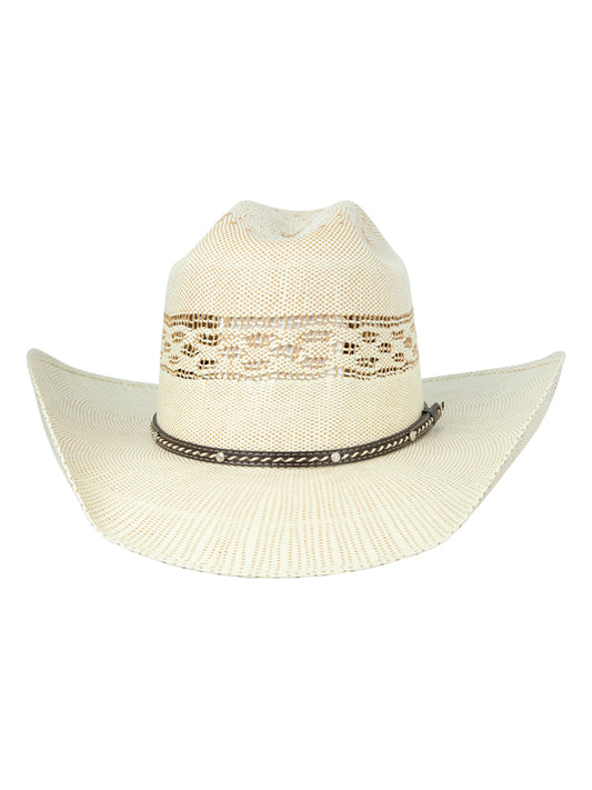 The 20X Bangora Straw Hat — Ringers Crown, Ivory & Brown (No. 45880)