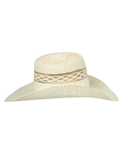 The 20X Bangora Straw Hat — Ringers Crown, Ivory & Brown (No. 45880)