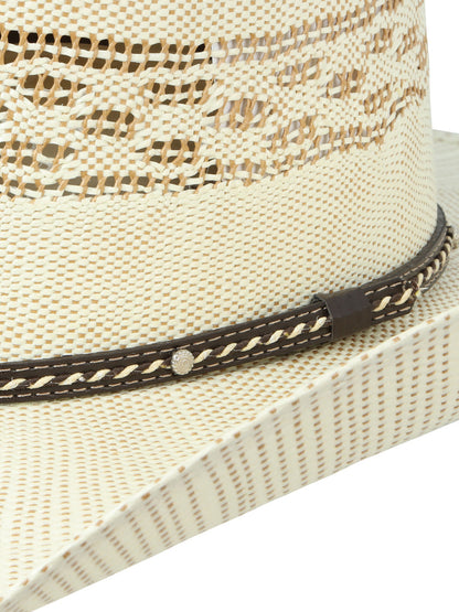 The 20X Bangora Straw Hat — Ringers Crown, Ivory & Brown (No. 45880)