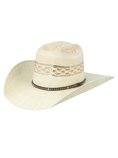 The 20X Bangora Straw Hat — Ringers Crown, Ivory & Brown (No. 45880)