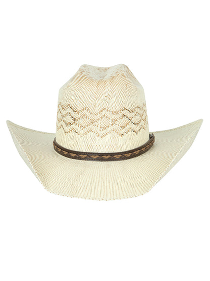 The 20X Bangora Straw Hat — Ringers Crown, Ivory & Tan (No. 45883)