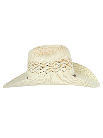 The 20X Bangora Straw Hat — Ringers Crown, Ivory & Tan (No. 45883)