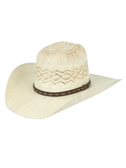 The 20X Bangora Straw Hat — Ringers Crown, Ivory & Tan (No. 45883)