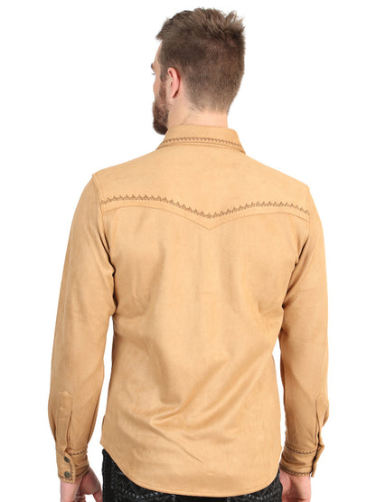 The Suede Western Shirt — Khaki (No. 45885)