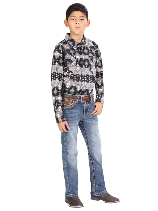 Boys Centenario Premium Bootcut Jeans - Blue Denim 45912