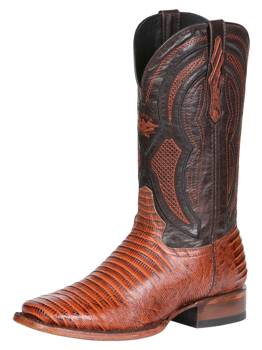 The Pro Rodeo Boot — Cognac Lizard Print (No. 45930)