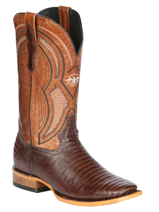 The Pro Rodeo Boot — Brown Lizard Print (No. 45931)