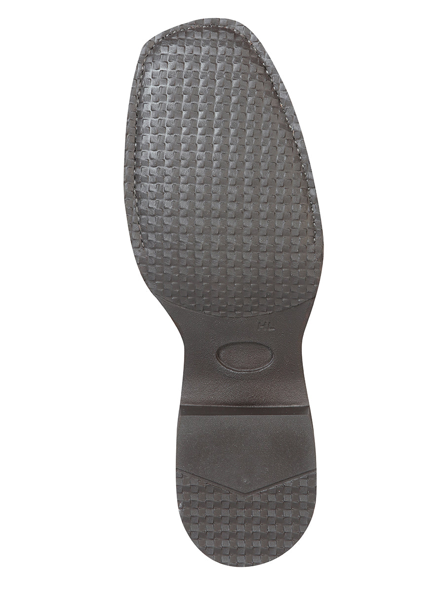 The Rodeo Boot — Embroidered Nobuck, Dark Brown