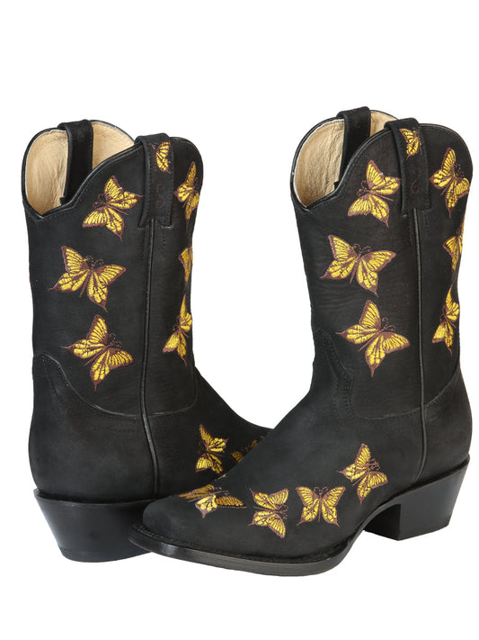 The Women's Rodeo Boot — Black Nobuck (No. 51220)