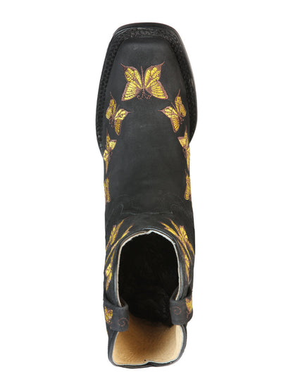 The Women's Rodeo Boot — Black Nobuck (No. 51220)