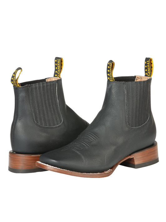 El General Men’s Ankle Boots - Cimarron Leather Black 126610
