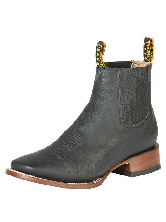 El General Men’s Ankle Boots - Cimarron Leather Black 126610