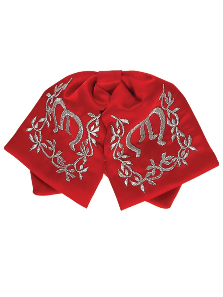 Kids 
Mexican Charro Bow Tie 100% Polyester Red/Silver  600146