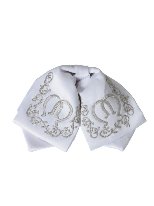 Kids 
Mexican Charro Bow Tie 100% Polyester White/Silver  600397
