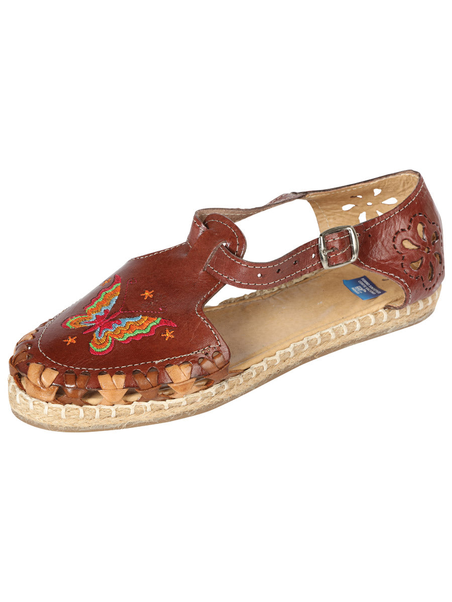 Mexican Artisanal Sandals Leather Brown 603317
