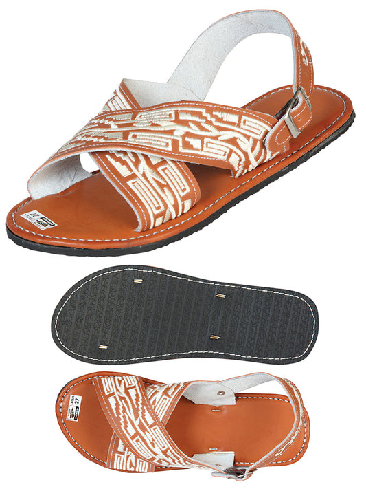 Mexican Artisanal Sandals 50% Leather, 50% Synthetic Natural  603787