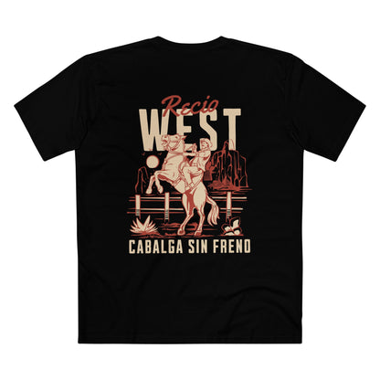 West Rodeo Cowboy Tee — 'Recio West Cabalga Sin Freno' Graphic Tee